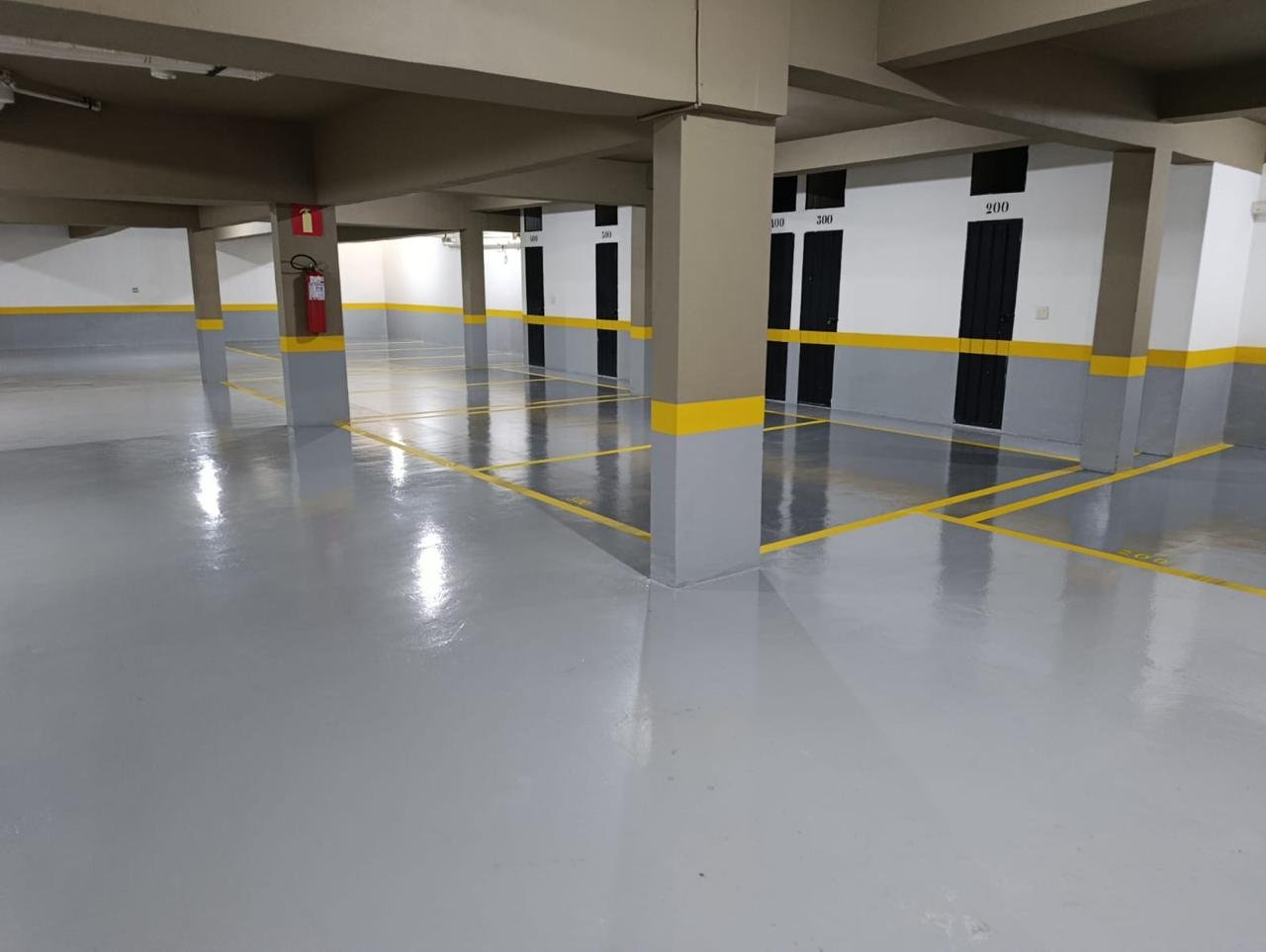 Projeto piso epóxi garagem