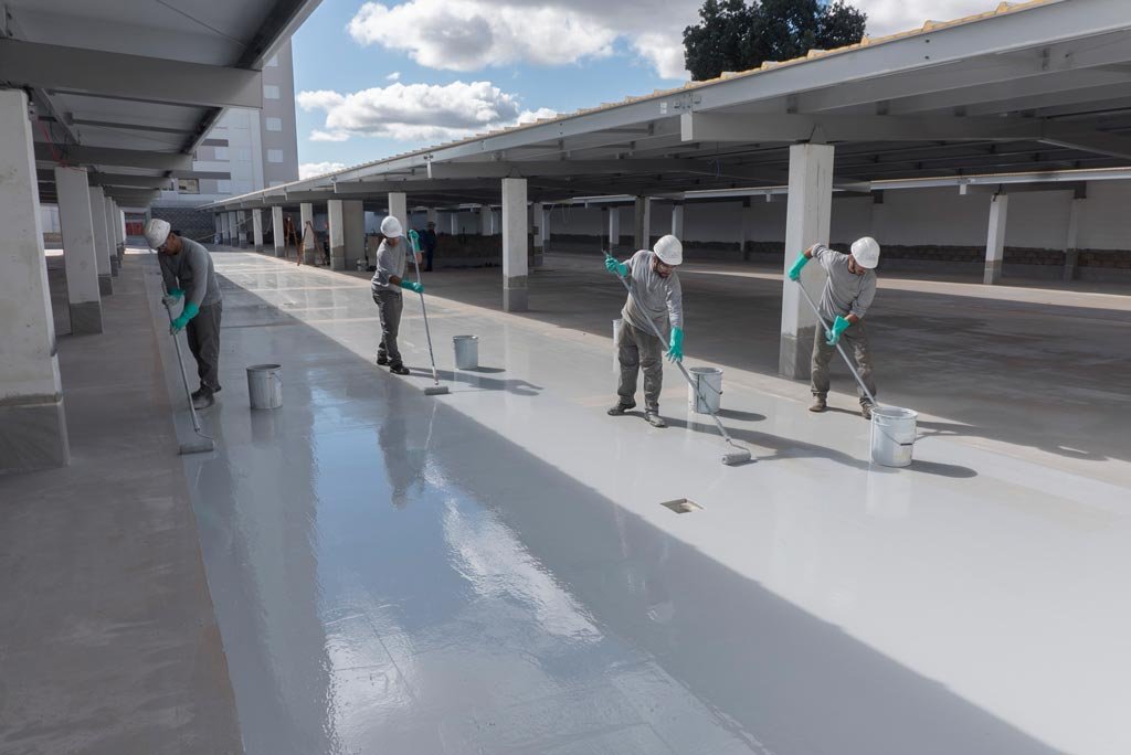 Piso epóxi residencial sunset